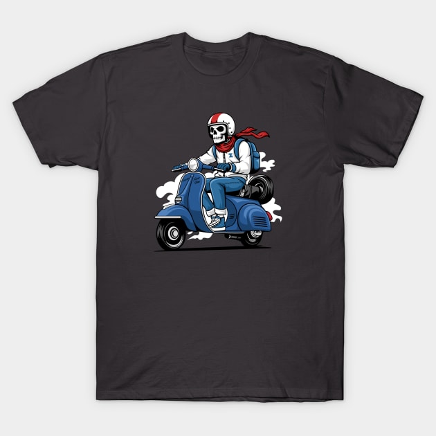 Scooter never dies blue T-Shirt by creative.z